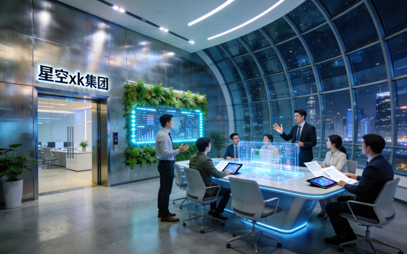 星空xk集团现代化科技办公环境与团队协作场景